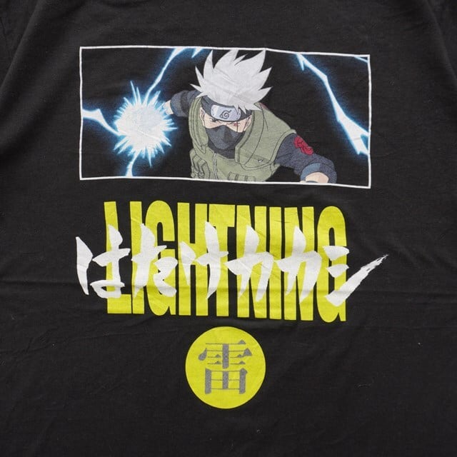 NARUTO アニメTシャツ 公式 ナルト NARUTO アニメtシャツ ブラック L | 古着屋DIGDIG