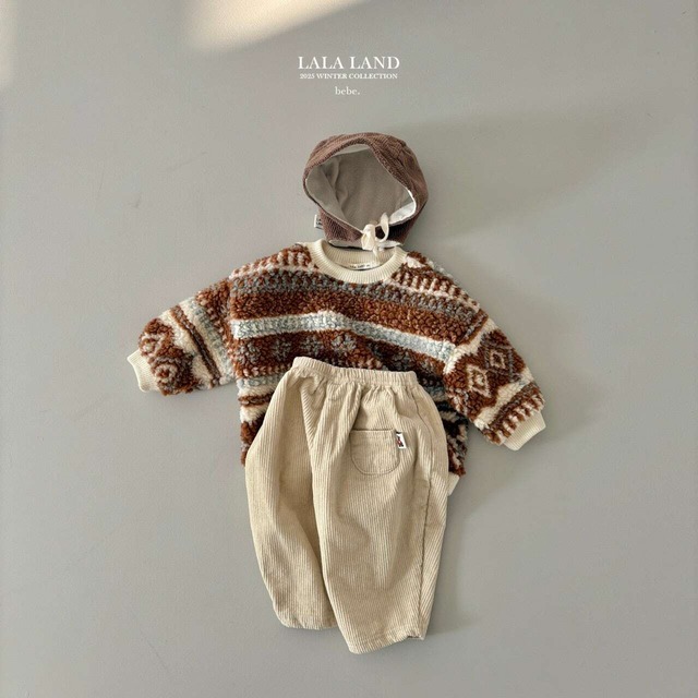 [即納18m]≪LALALAND≫ Brushed Golden Pants ivory (baby) 41