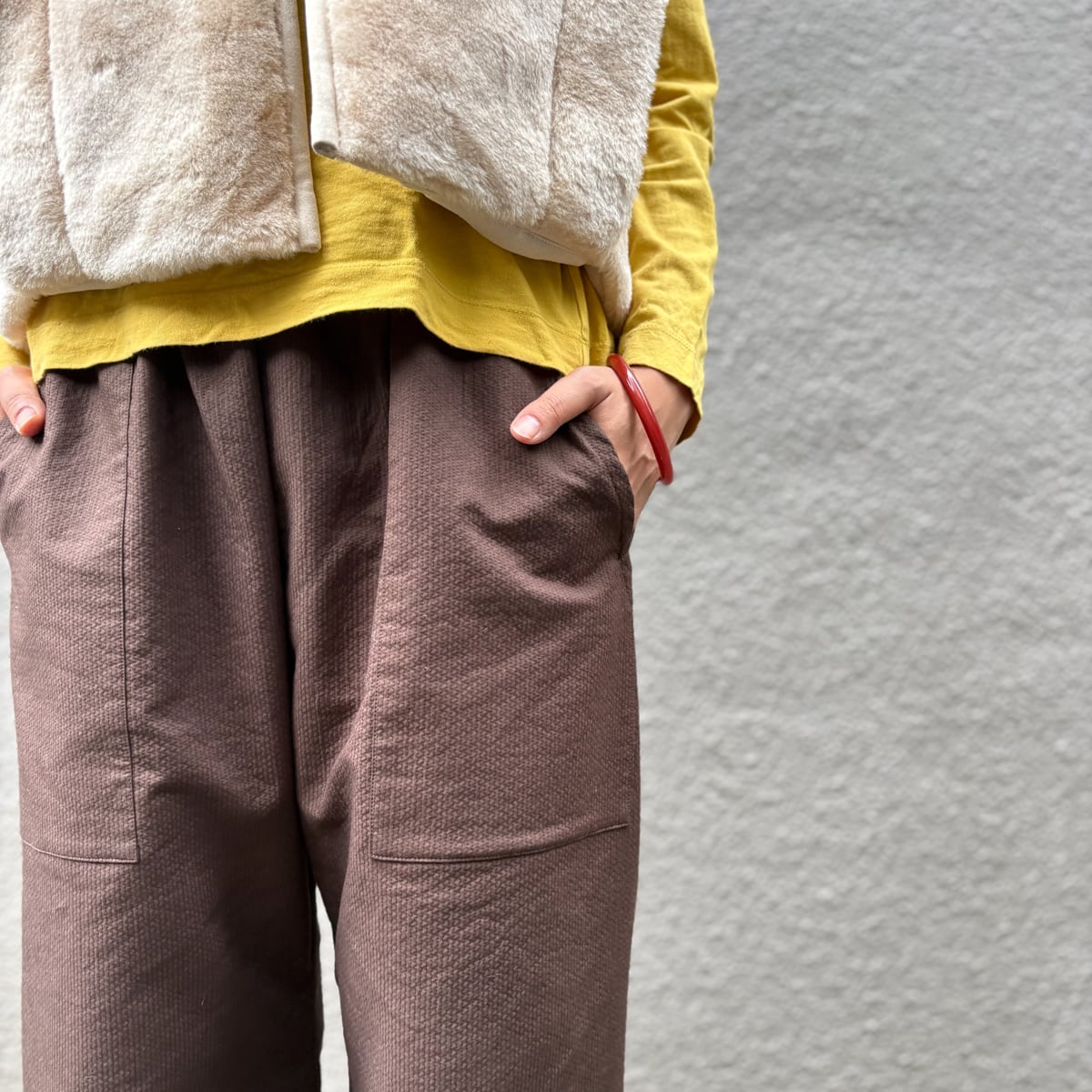 内田ミシン　ドロワーズ ドロワーズ ぽこぽこホワイト | uchidamishin (内田ミシン)