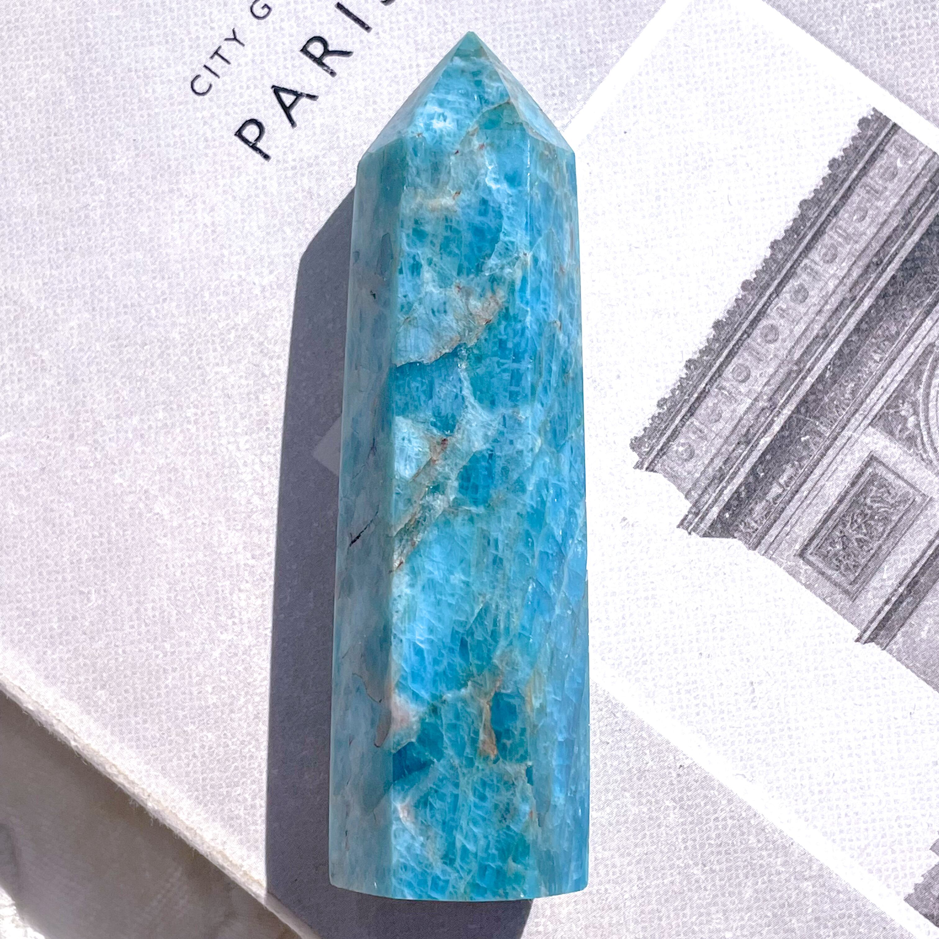 Blue Apatite Point 1 ✧ ブルーアパタイト