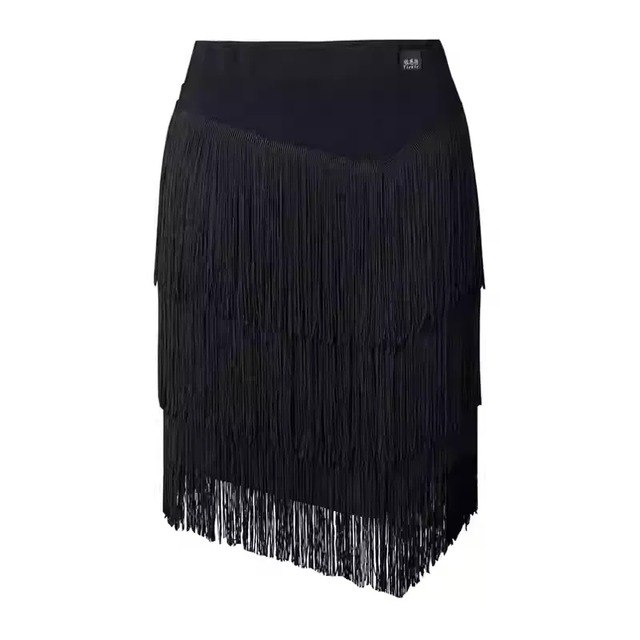フリンジ ミディアム タイト ダンススカート ds1123