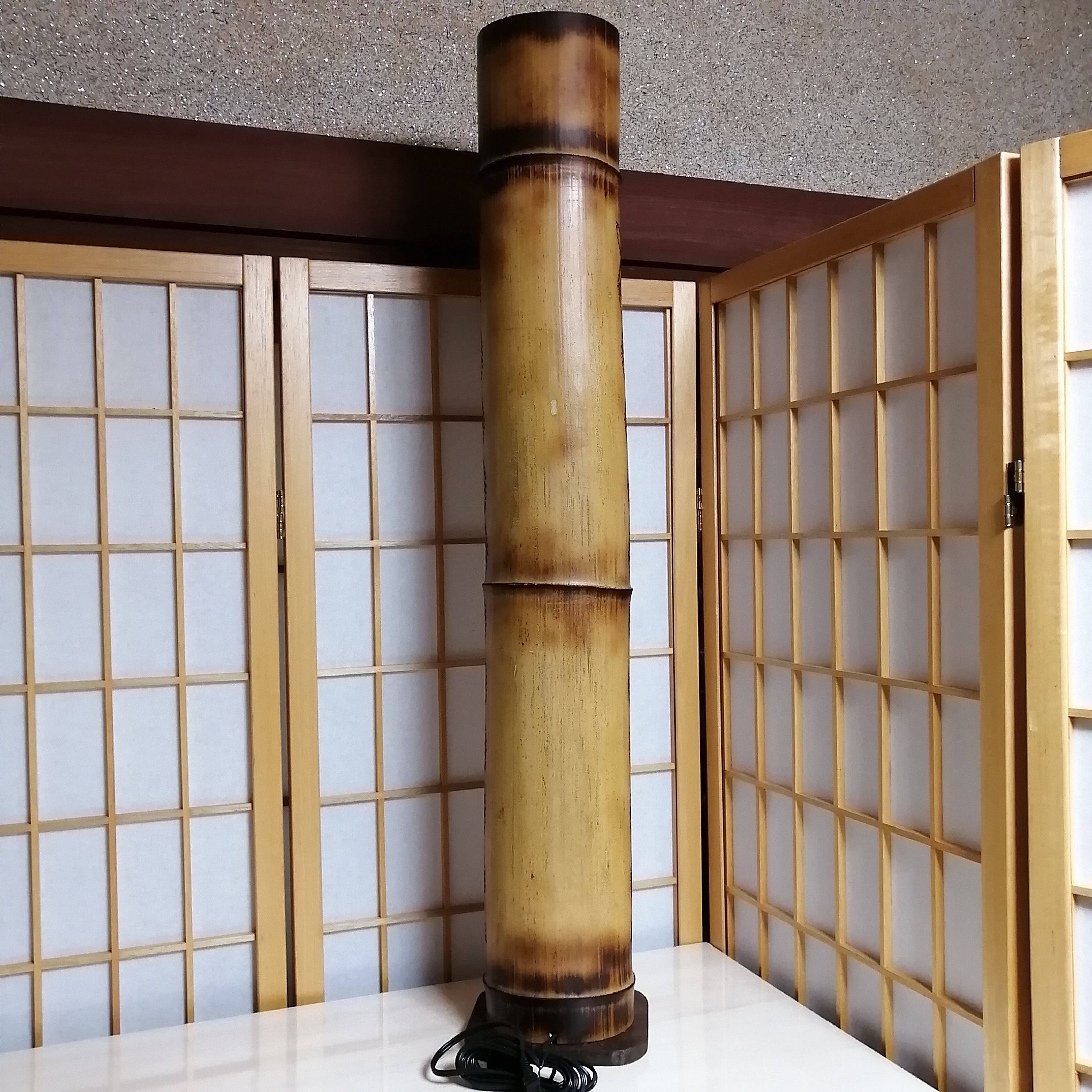 癒し灯火　竹行灯　No23233 癒し灯火竹行灯No23233