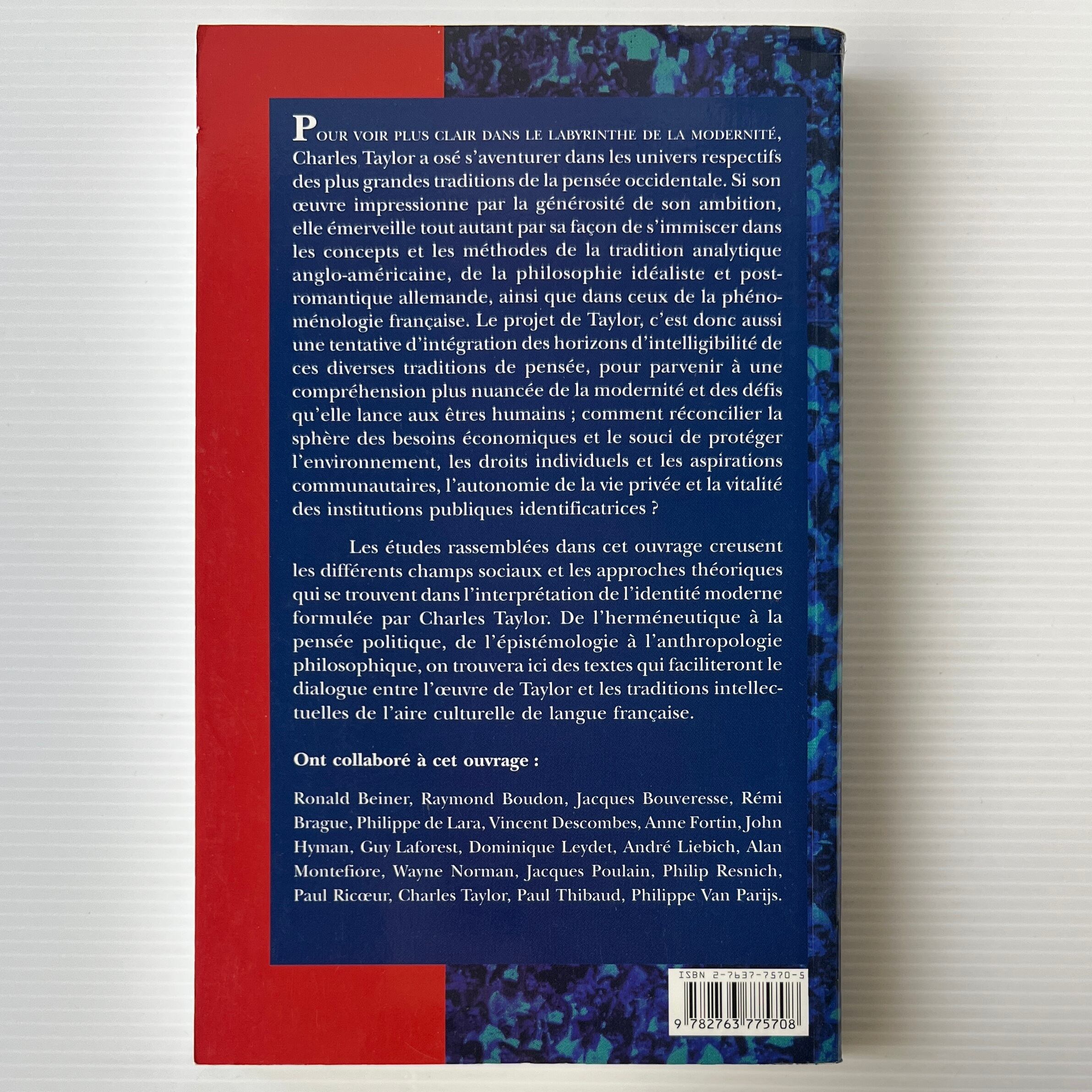 Charles Taylor Et L'interpretation De L'identite Moderne / Guy Laforest, Philippe De Lara / Les Presses De L'Universite Laval, Cerf