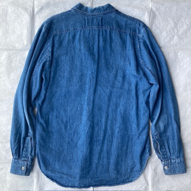 Our Legacy アワーレガシー デニムプルオーバーシャツ インディゴ ヴィンテージ加工 古着 メンズ 画像3