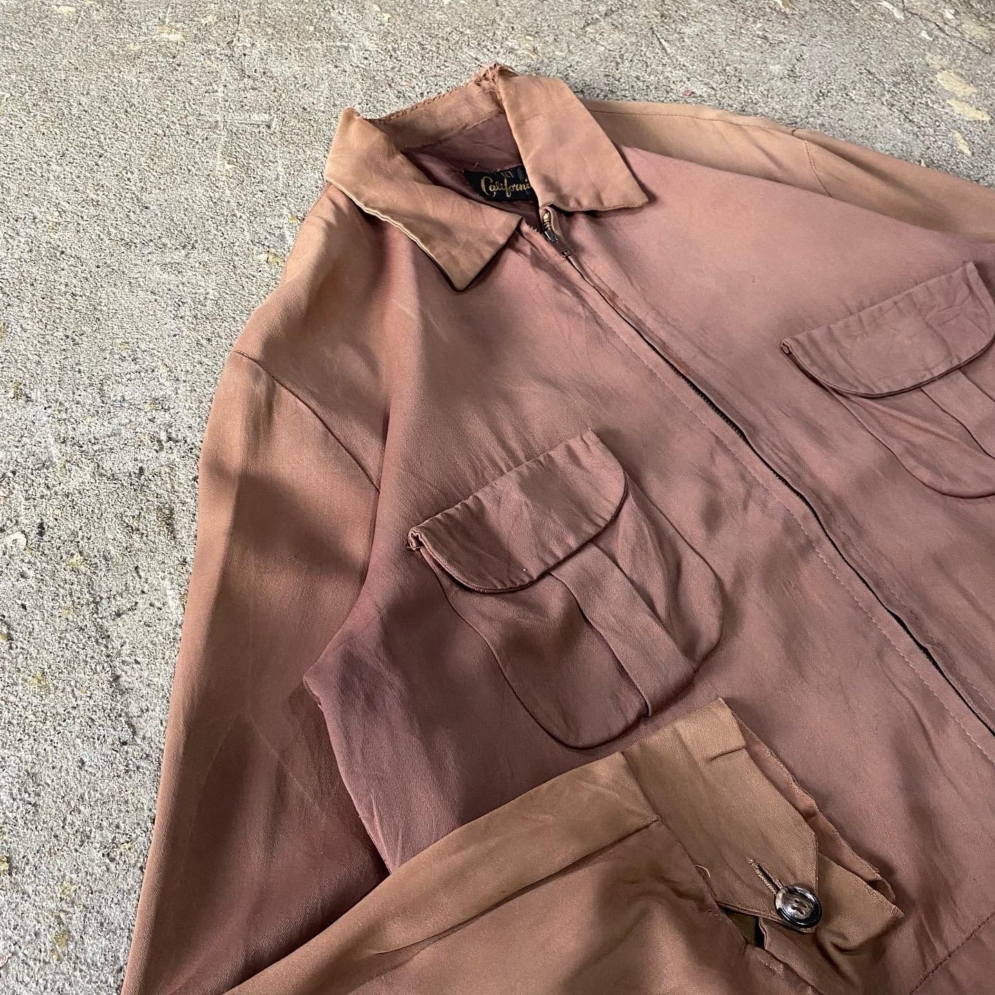 50s gabardine jacket | What