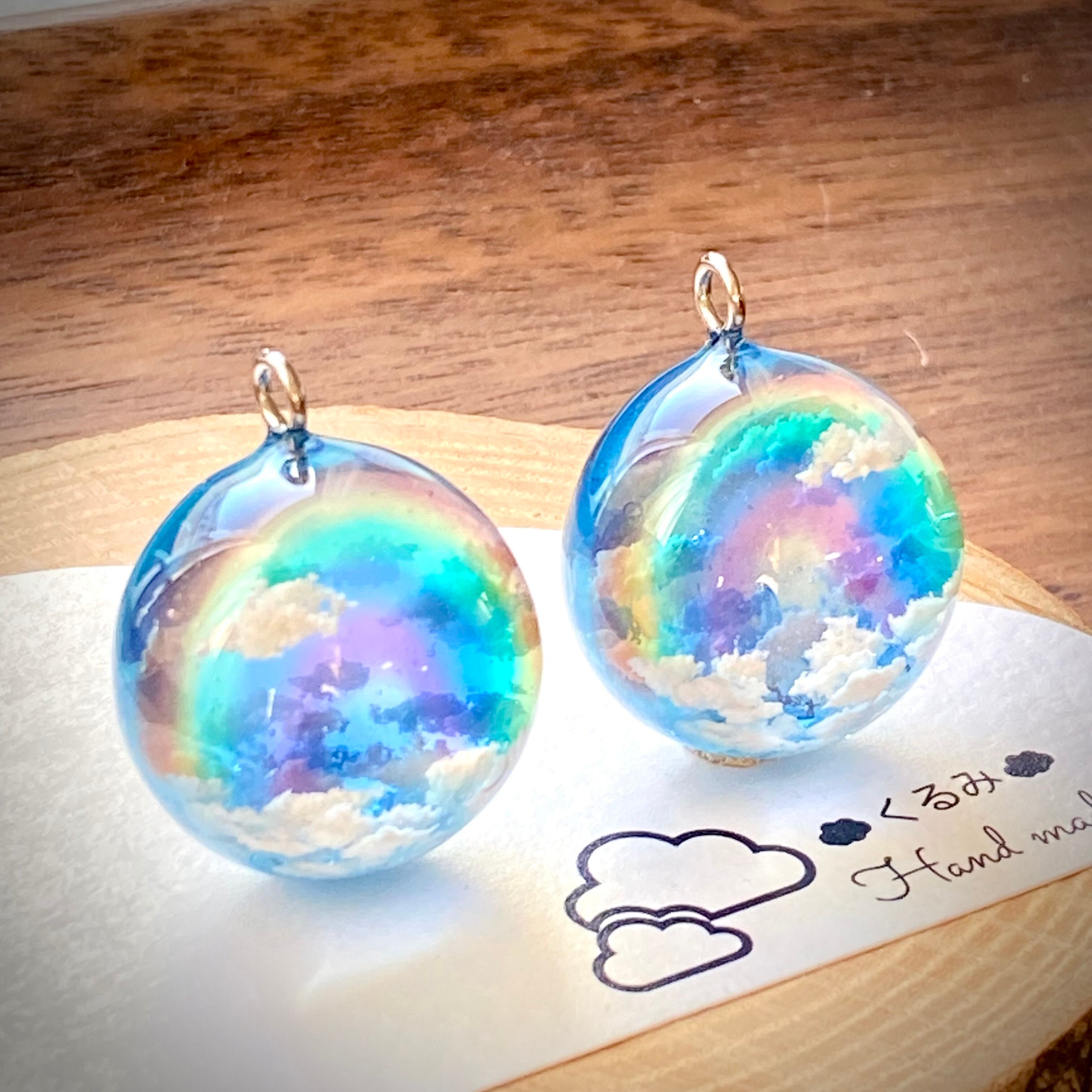 半球の雲レジン 虹の空 | PAY ID
