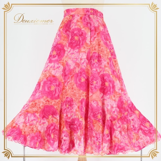 社交ダンス 衣装 スタンダード スカート レッスンウェア U:NA レッド系 ピンク系 花柄 赤 練習着 派手 フェミニン ダンススカート 社交ダンススカート レディース フレアスカート ミモレ丈 ひざ丈 花柄スカート ピンク花柄 レッド花柄 華やか 柄スカート ウエストゴムなし ファスナー レディースダンス衣装 スタンダード用 スカート単品 フラワー柄 競技用 練習用 ラテン以外 ステージ衣装 発表会 dress ユーナ 日本製 生地ポリエステル 派手可愛い きれいめフェミニン 社交ダンス 衣装 スタンダード スカート レッスンウェア U:NA レッド系 ピンク系 花柄 赤 練習着 派手 フェミニン ダンススカート 社交ダンススカート レディース フレアスカート ミモレ丈 ひざ丈 花柄スカート ピンク花柄 レッド花柄 華やか 柄スカート ウエストゴムなし ファスナー レディースダンス衣装 スタンダード用 スカート単品 フラワー柄 競技用 練習用 ラテン以外 ステージ衣装 発表会 dress ユーナ 日本製 生地ポリエステル 派手可愛い きれいめフェミニン