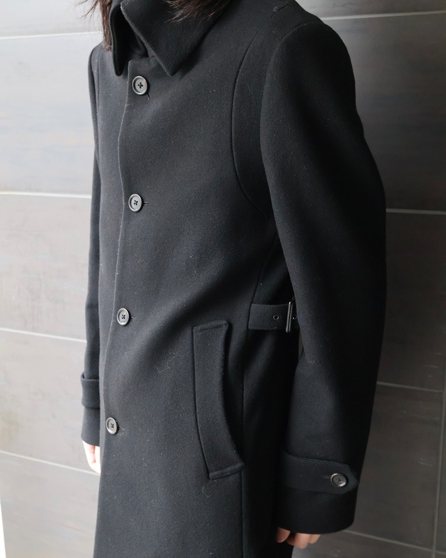 Standing collar wool jacket