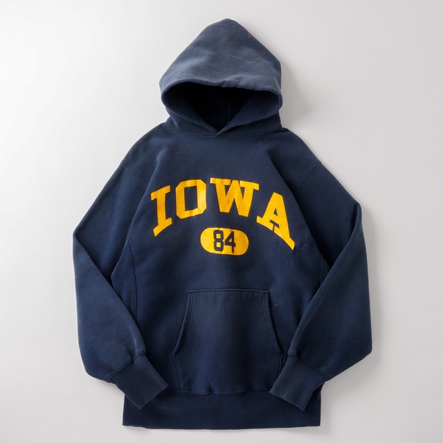 逸品】90s champion Reverse Weave hoodie fade navy Vintage sweat 