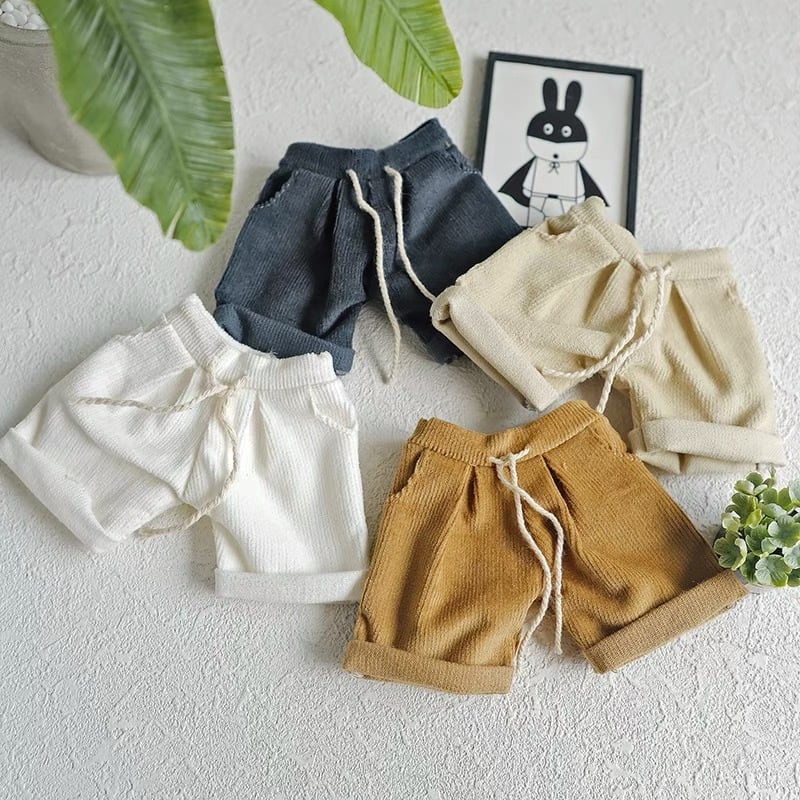 コーデュロイショットパンツ 短パン ドール服 ブライス ブライスアオト