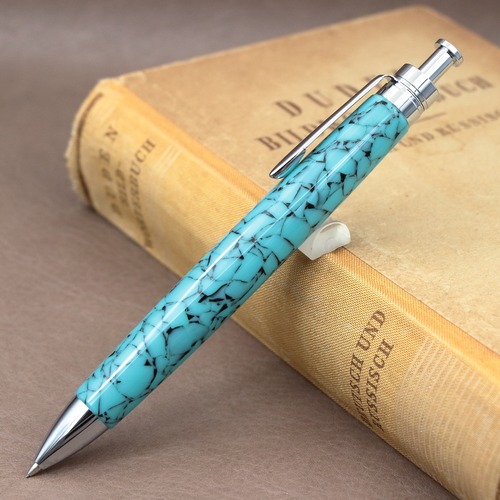 「ターコイズ・Pencil 0.5mm」木軸シャープペンシル Viriditas銘木ペン