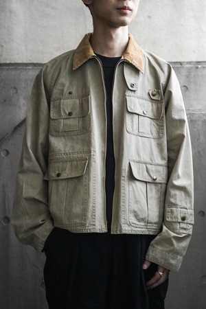 90’s “Polo Ralph Lauren” Cotton × Corduroy Fishing Jacket