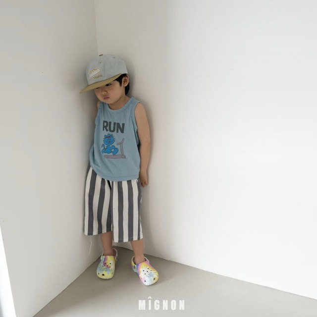 《送料無料》ランニングノースリーブ：kids【mignon】※お取り寄せ