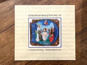 【VM039】EUROPEAN BULLETIN 23 CATALOGUE 1366 MAGGS  LTD /visual book
