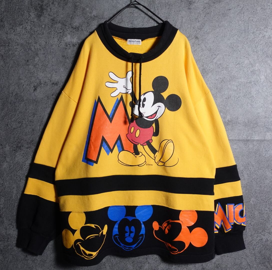 “Disney” Mickey yellow printed sweatshirts