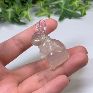 13.可愛いうさぎさん☆カラフルフローライトうさぎさん