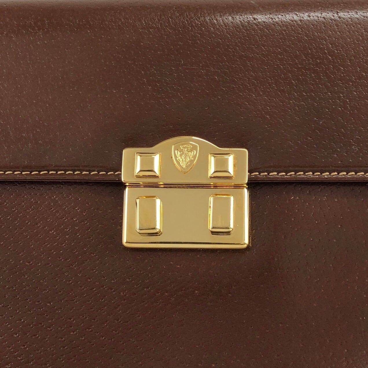 GUCCI グッチ クラッチバッグ ブラウン エンブレム vintage GUCCI グッチ クラッチバッグ ブラウン エンブレム vintage