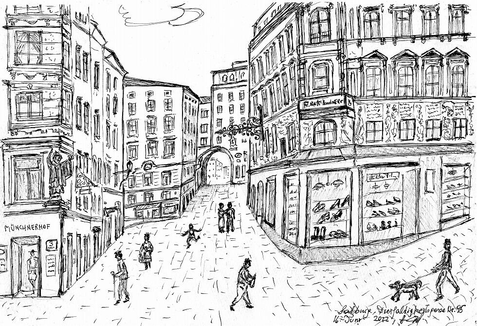 ドライファルティッケイツガッセ (ザルツブルク) | Sbg.Dreifaltigkeitsgasse