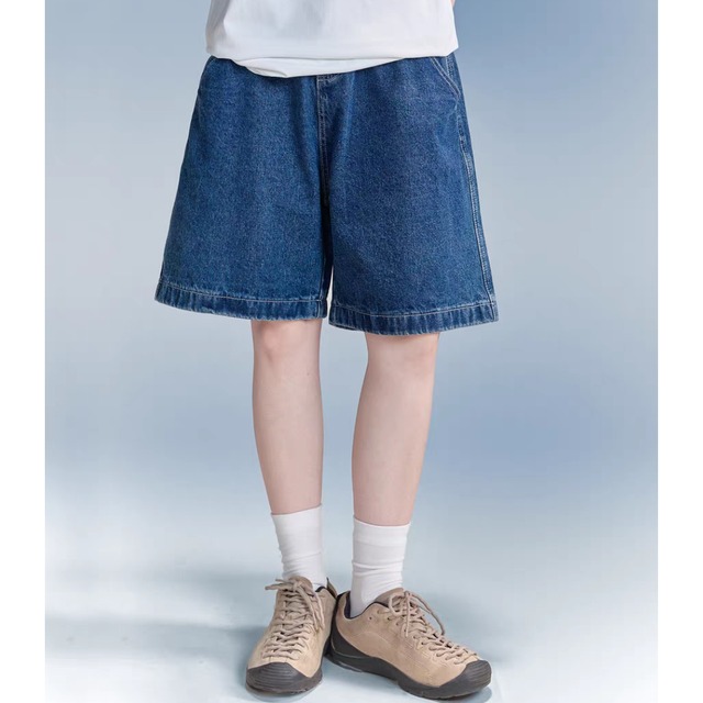 ゆるシルエット デニムハーフパンツ