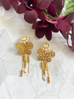 メタルバタフライフライングピアス／イヤリング