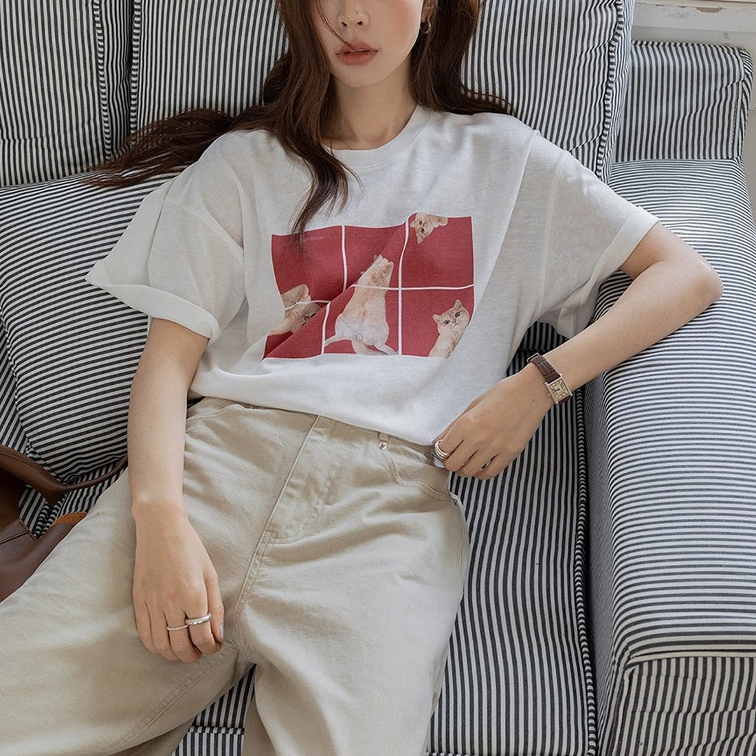 Tシャツ(半袖/袖なし) Mrs. Potts &amp; Chip T-shirt White SAINT Mxxxxxx Veges T-Shirt in White | SVD USA