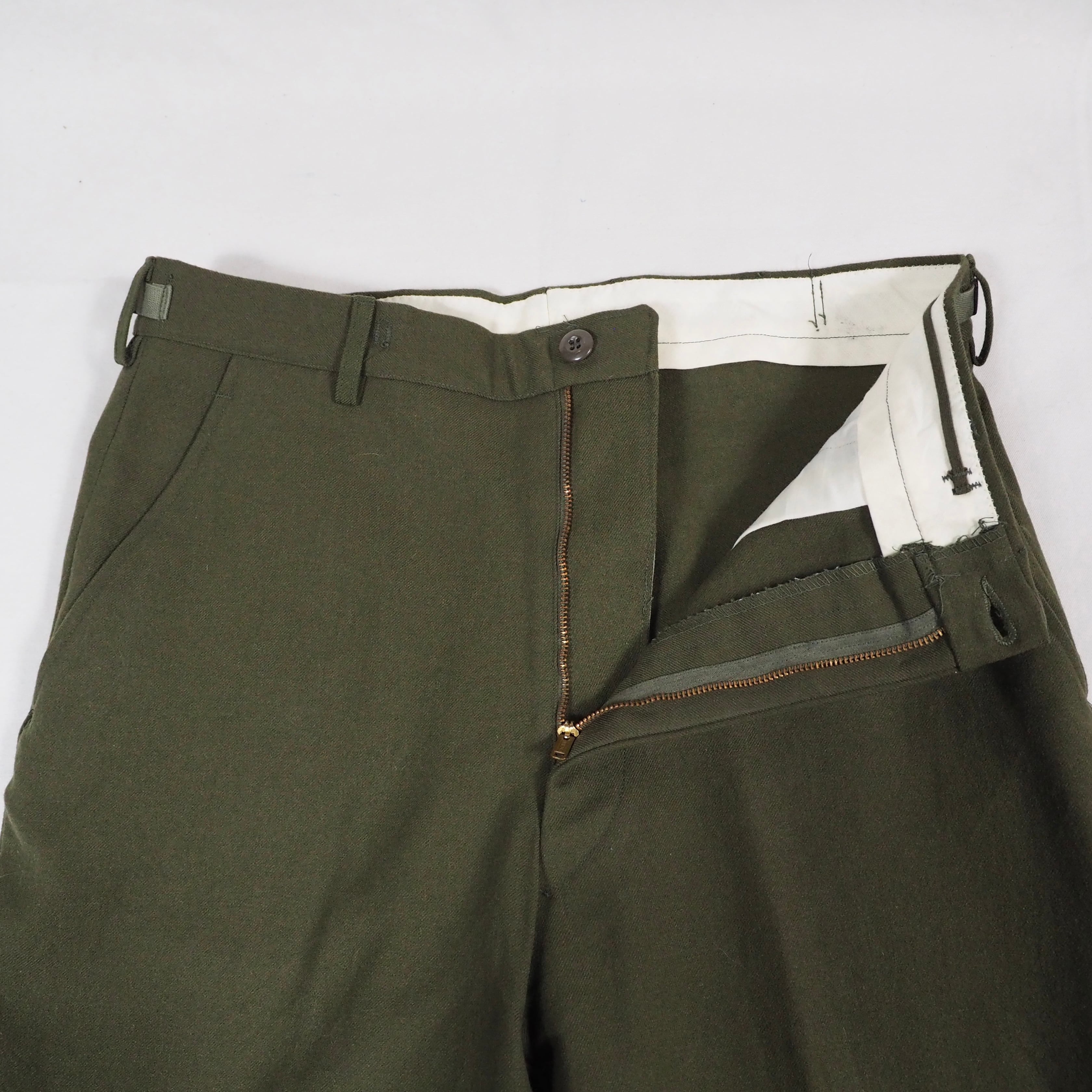 usarmy70sトラウザーズ 34 X 31 70's US.ARMY M51 Wool Trousers Medium-Short ウールトラウザーズ