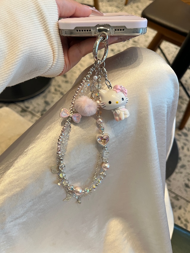 オリジナル手作りビーズストラップ PK3