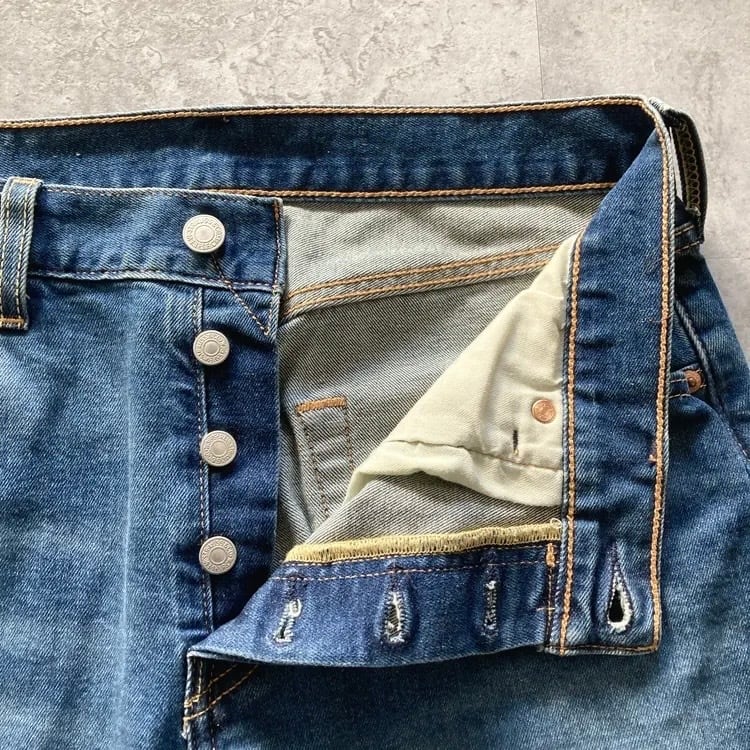W30 L32】Levis 501 リーバイス ボタンフライ 縦落ち ヒゲ デニム