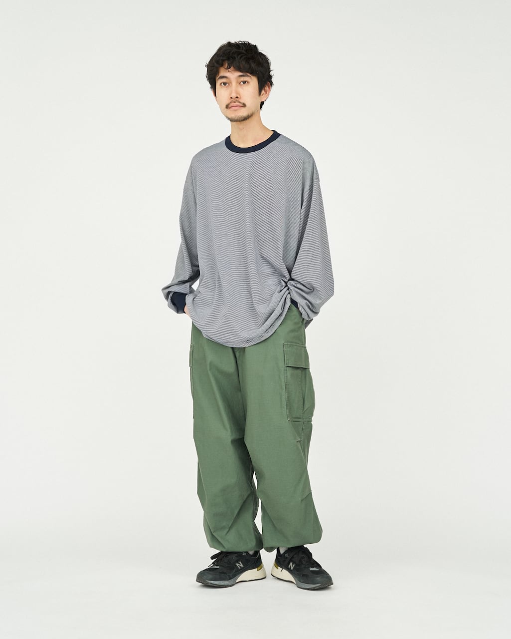 FreshService MICRO BORDER L/S TEE | HUMAN and THINGS