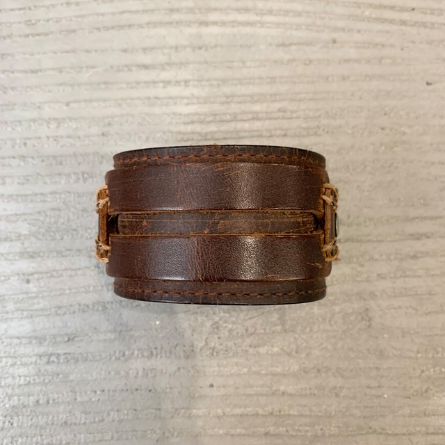 Leather bangle