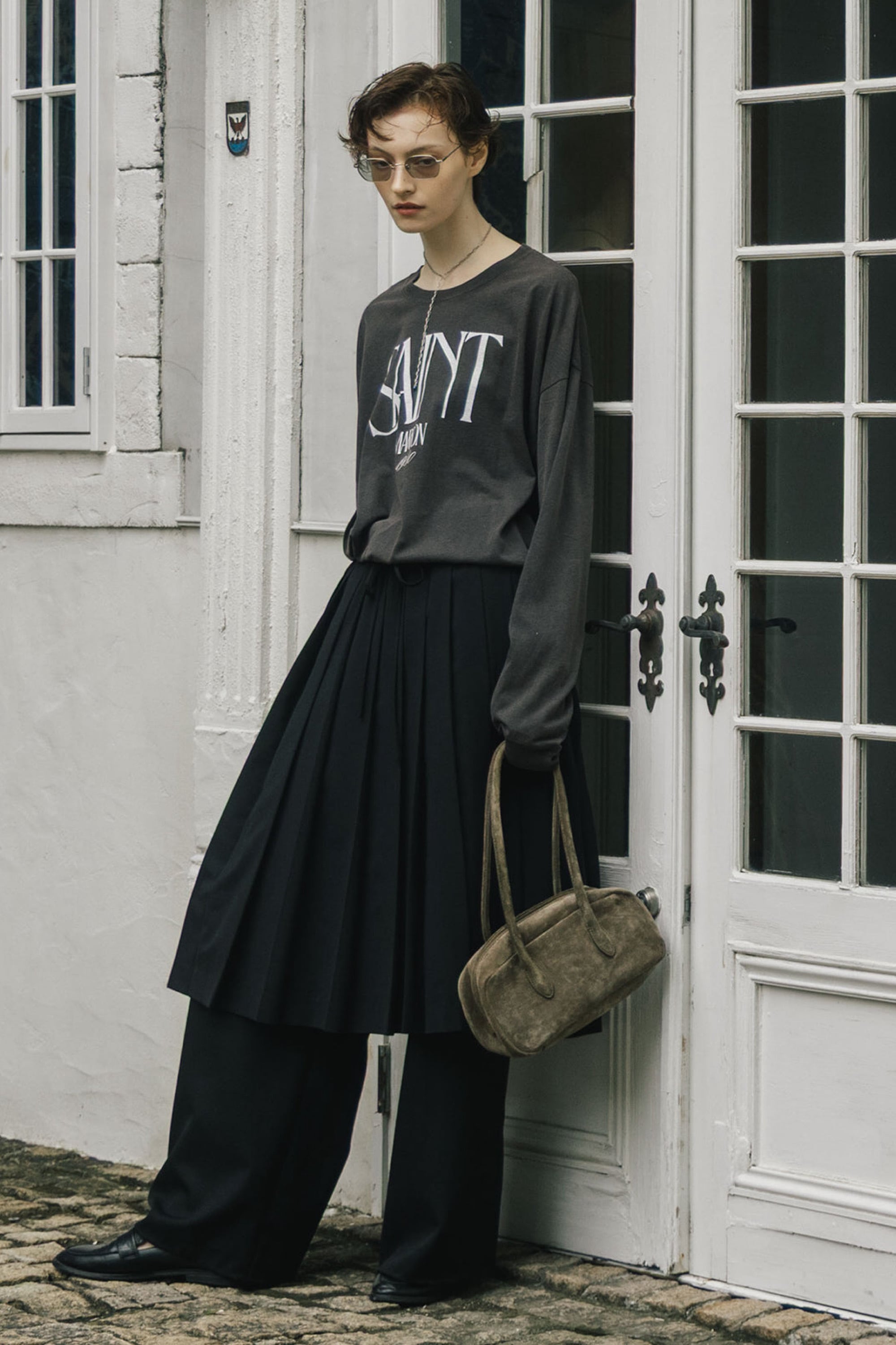CREDONA PARMANENT L/S TEE パーマネントロングスリーブT SAINT MARRON