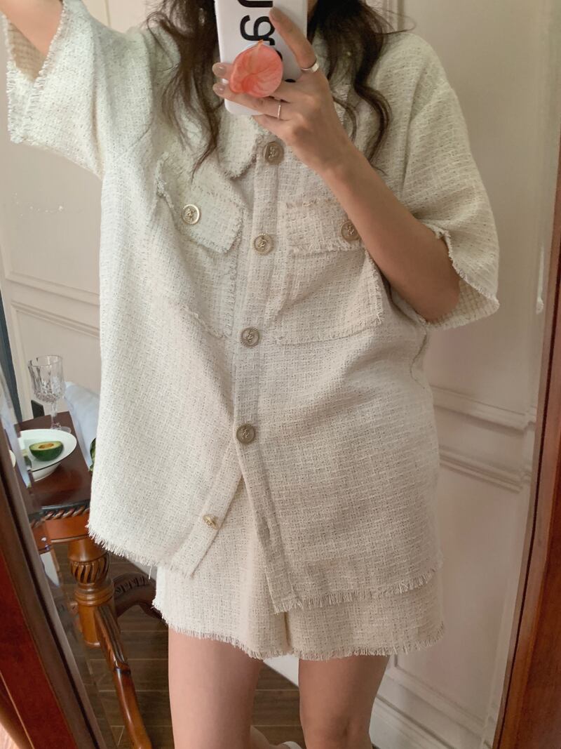 スタイルシャツ ジャケット サマーカジュアルショーツ 夏物 ブルマー ビッグFスモールZ韓国33738401152