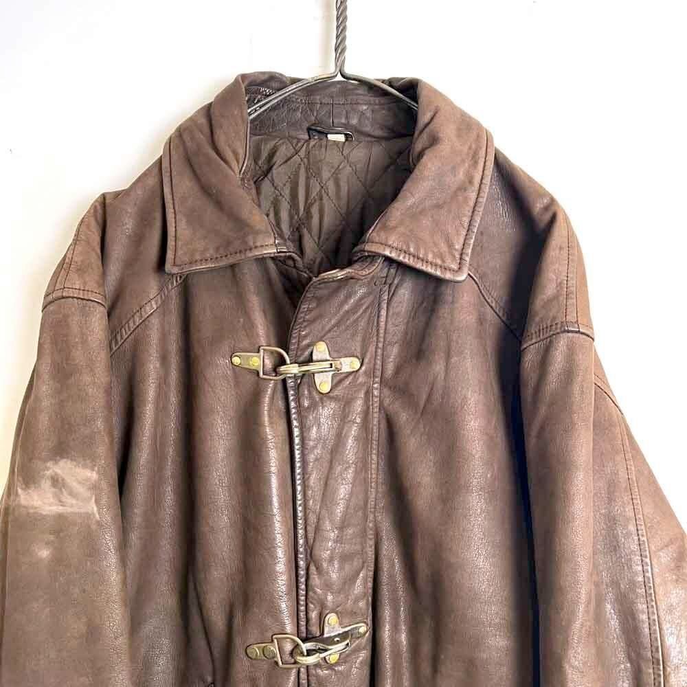 conbipel] Vintage Leather Jacket [1990s-] Vintage Fireman Hook