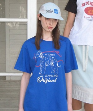 [SINOON] DOGGY T-SHIRTS (BLUE)