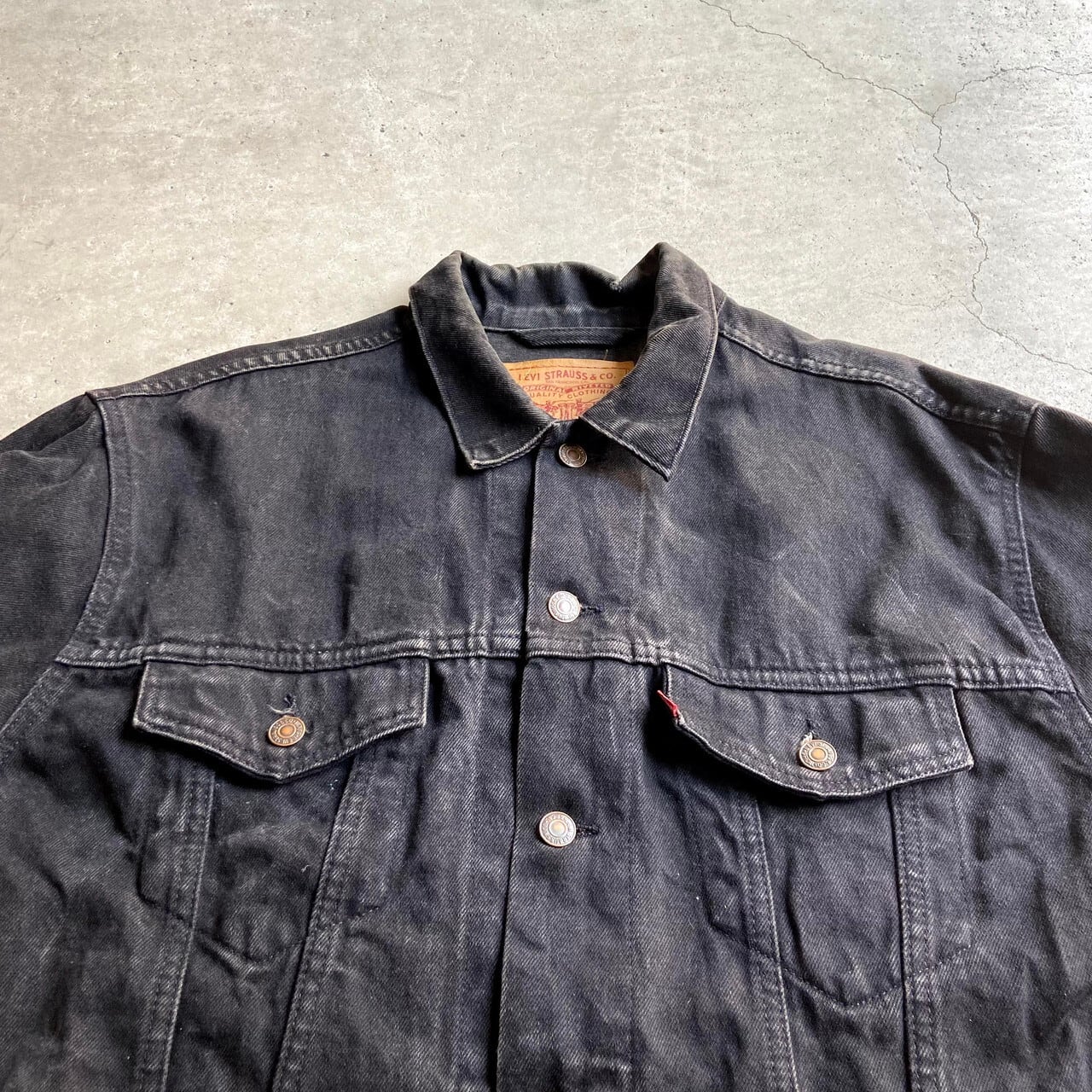 USA製 90年代 ビンテージ Levi's リーバイス 70507-4159 ブラック デニムジャケット メンズL 古着 90S ヴィンテージ  トラッカージャケット 黒【デニムジャケット】 | cave 古着屋【公式】古着通販サイト