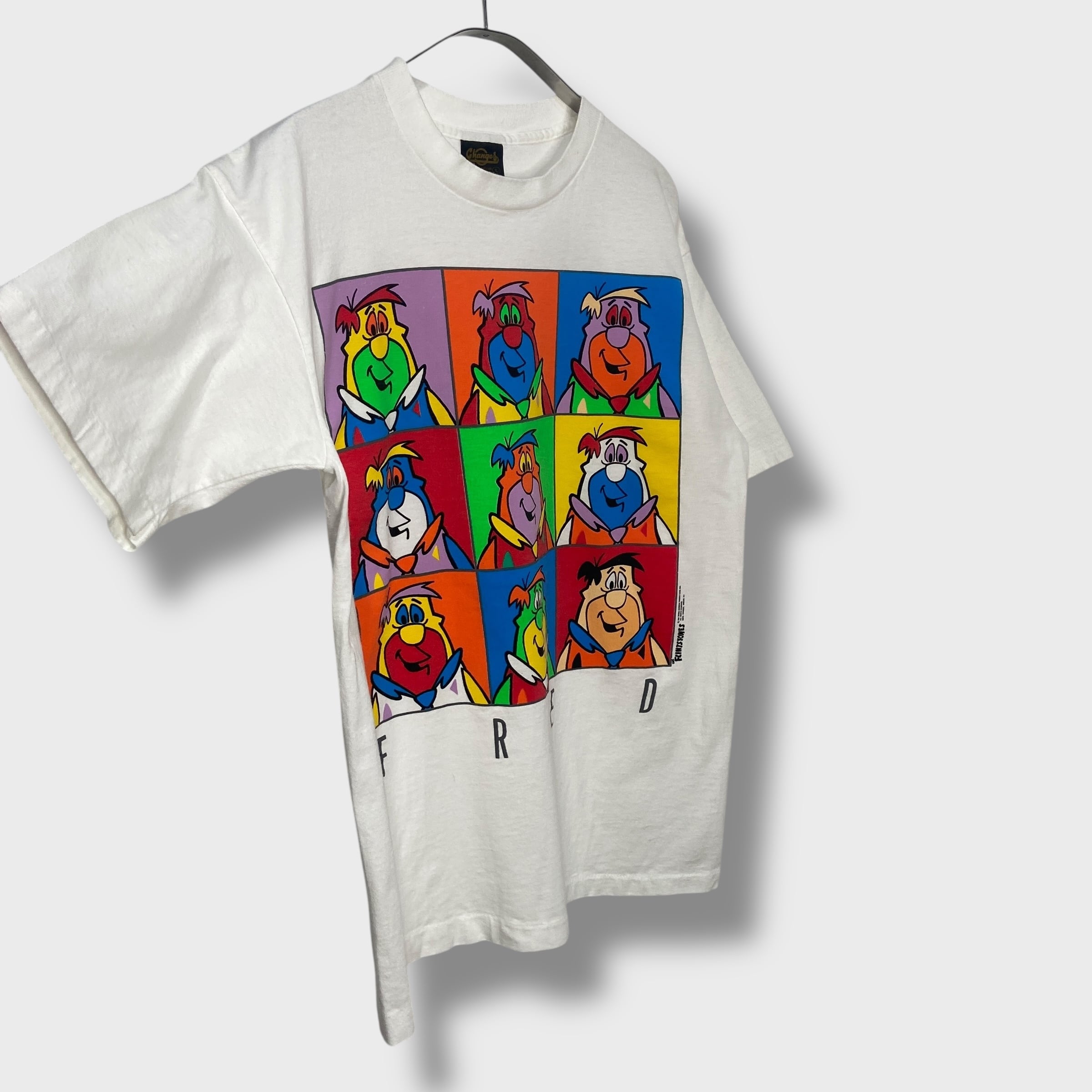 90s Flintstones フレッドTシャツ アンディウォーホル風 USA製 | 古着