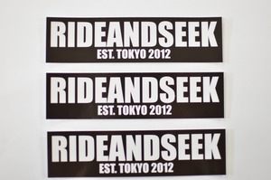 RIDE&SEEKオリジナルボックスロゴステッカー　３枚セット