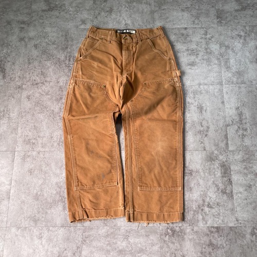 20s USA製 ブラウン ダブルニー Carhartt B01-M 30×32