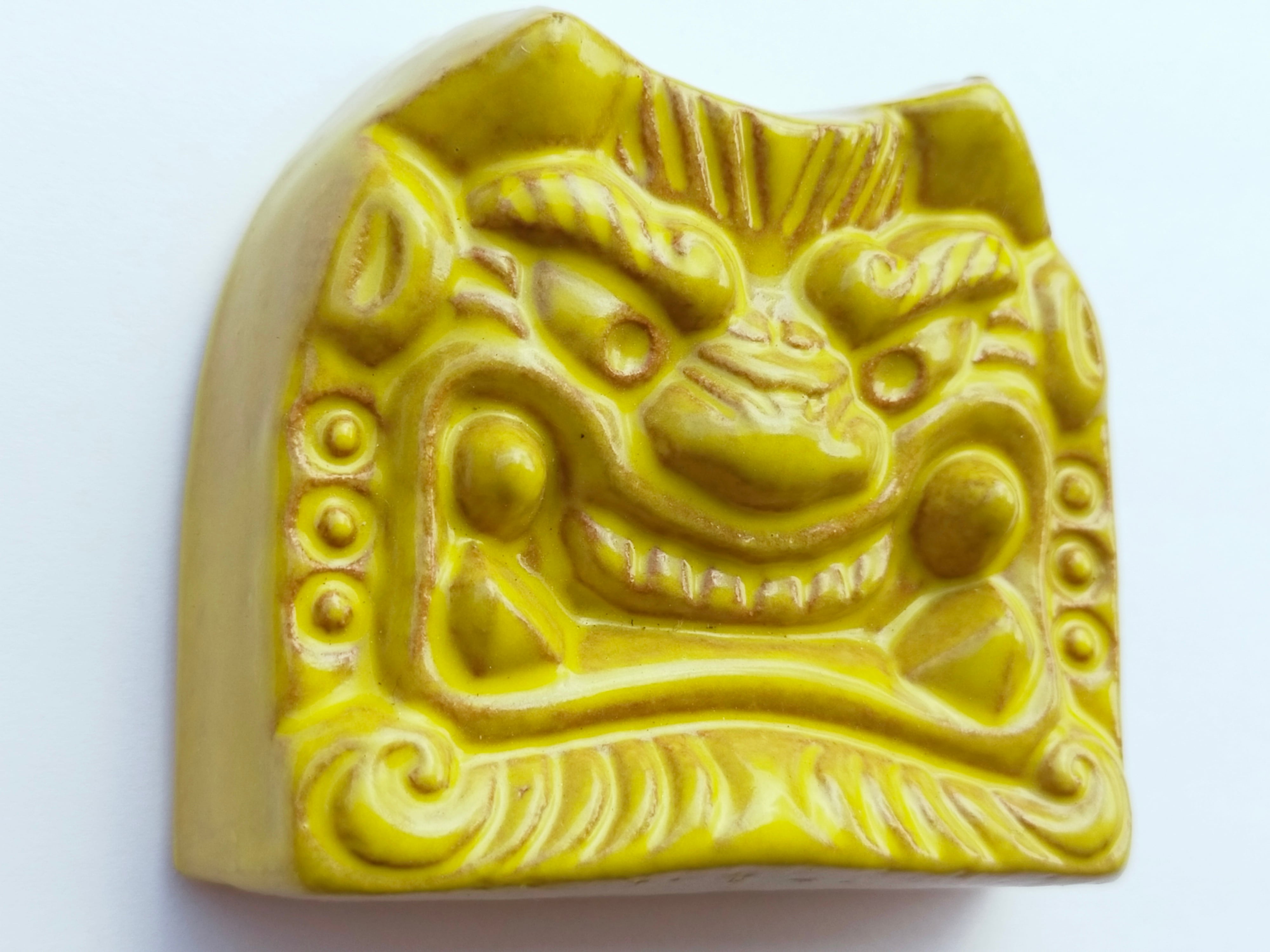 鬼瓦ペーパーウェイト（黄） | onifuku_onlinestore