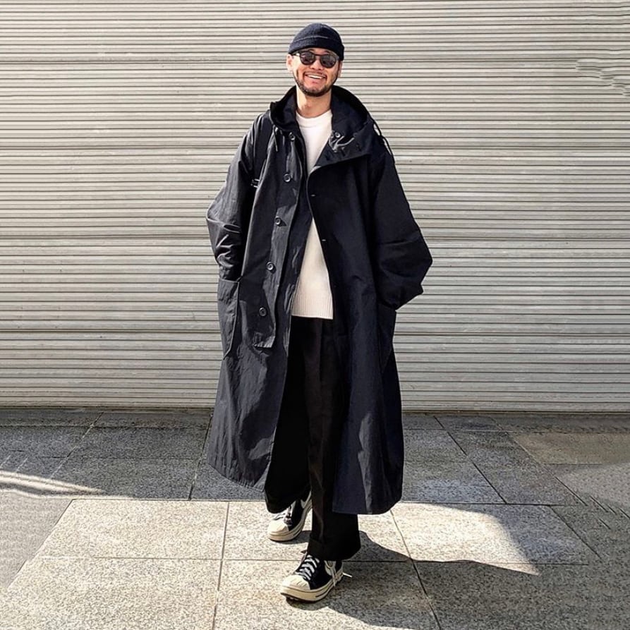 JIAOLANDI中綿オーバーサイズのスタンドカラートレンチコート | mblueshop