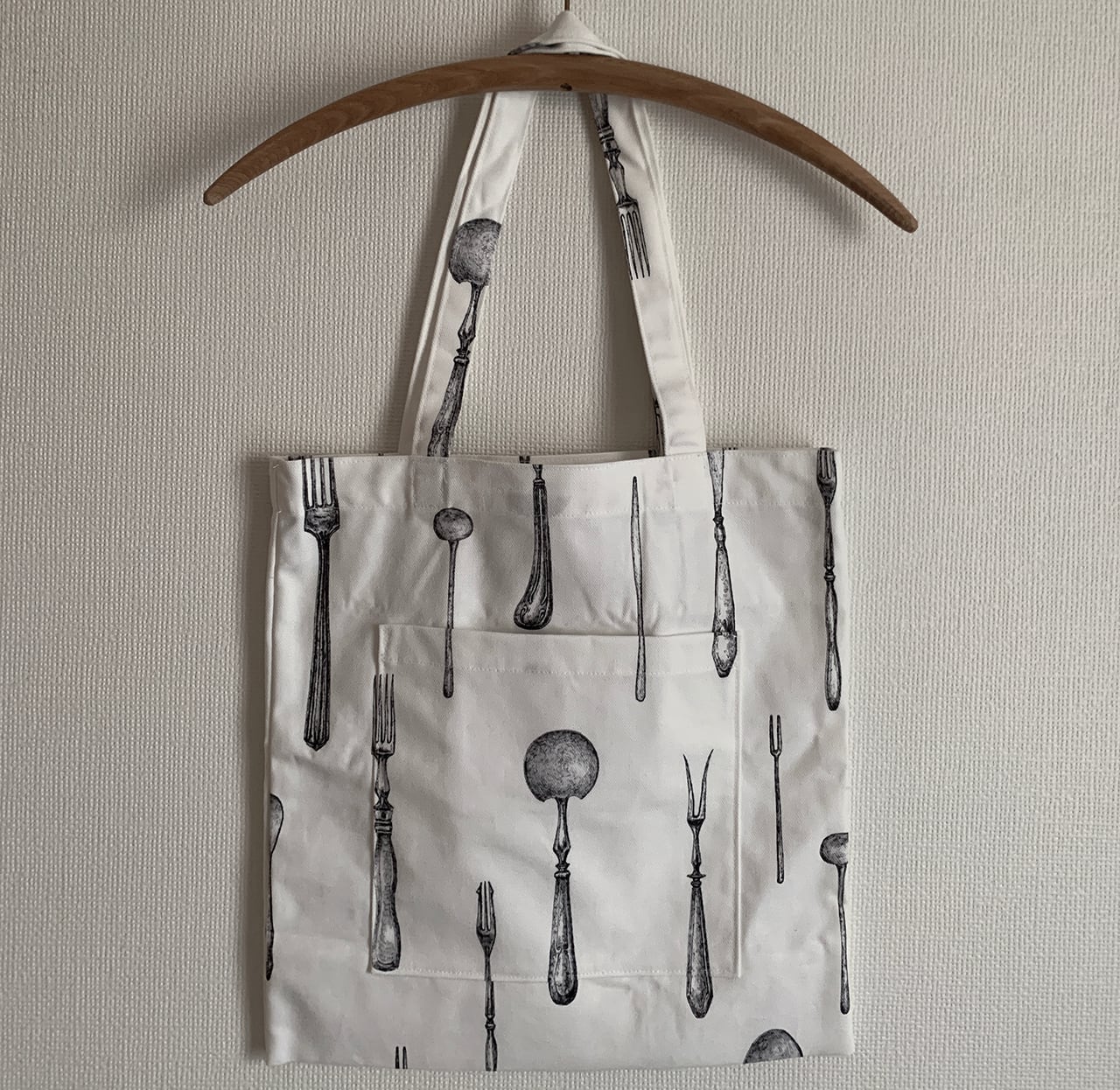 トートバッグ ハンドメイド カトラリー柄 B | Yoko Kadokawa ONLINE STORE