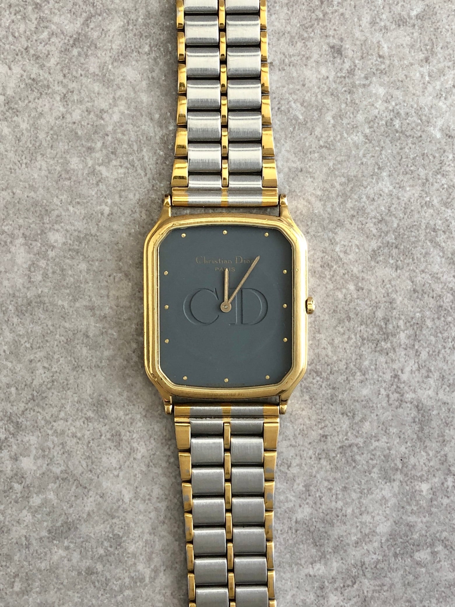 Christian Dior ♡ステンレススチール時計 Christian Dior クリスチャン ディオール 腕時計 ゴールド×シルバー