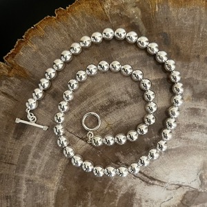 8mm Silver ball necklace from Mexico
