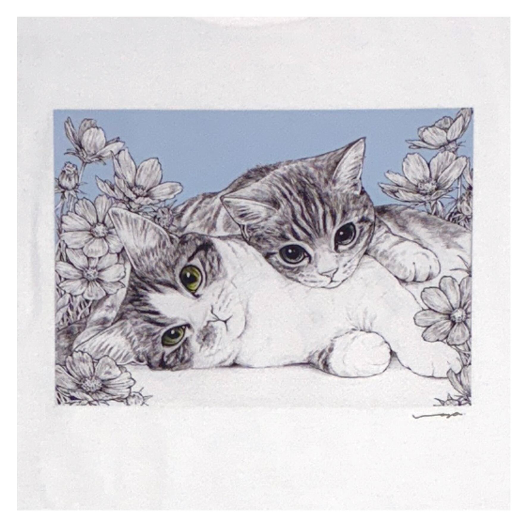 maoo Tシャツ catnap_1 | もんしゃみにおん【ねこ作家の雑貨店】