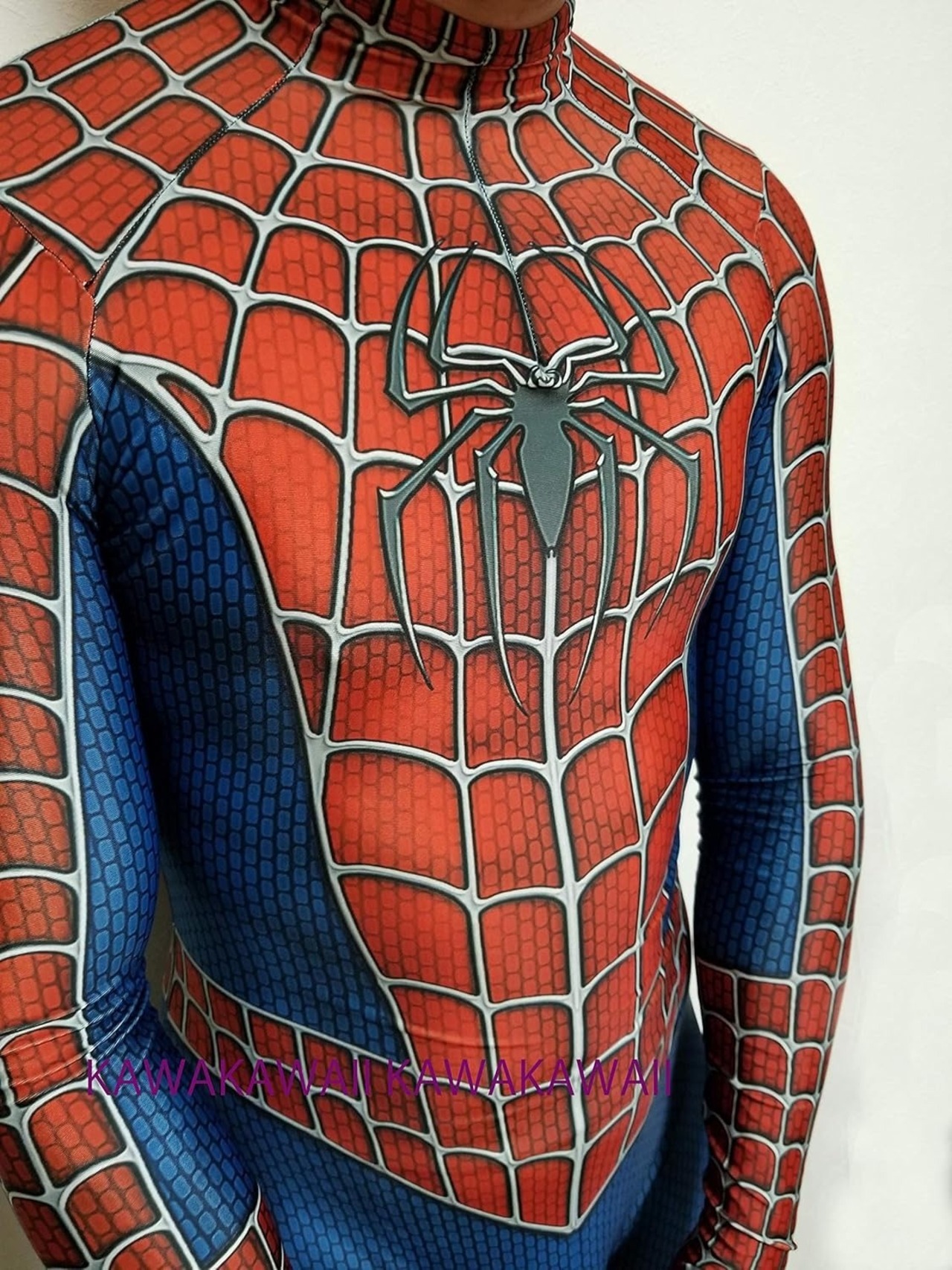 VIRIYA スパイダーマン コスプレ スーツ 衣装 4種類 大人用  コスチューム ハロウィン 全身タイツ ボディースーツ 男女兼用 スパイダーマン 1001