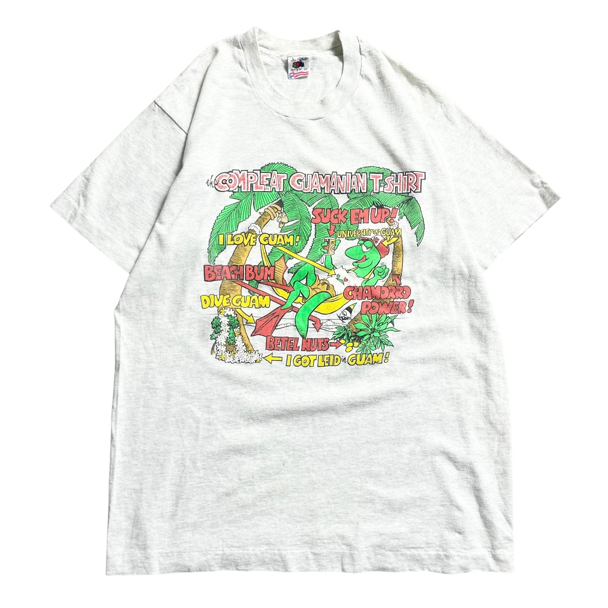 90s USA製 GUAM スーベニア トカゲ vintage T-shirt