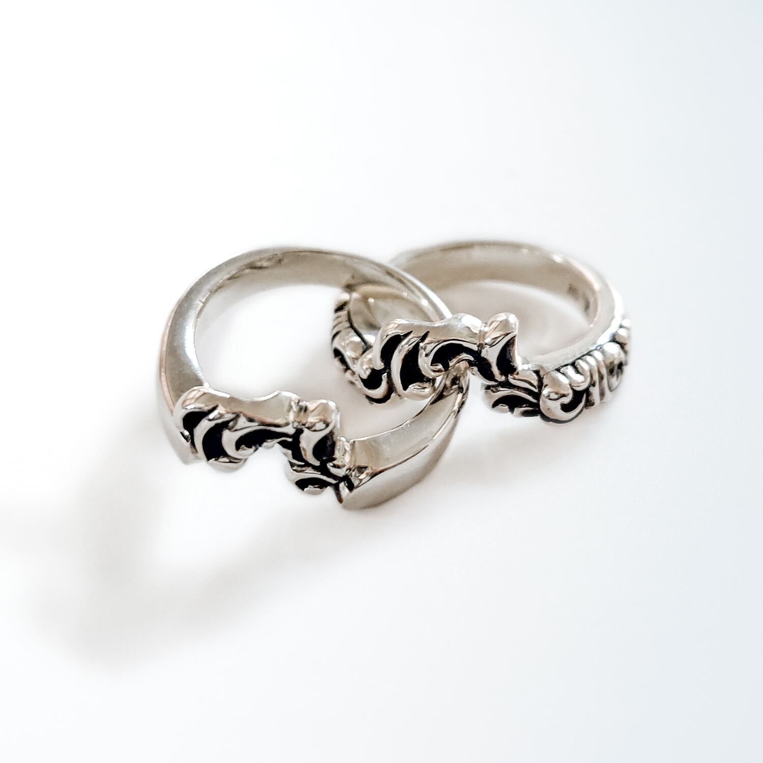 【アンティーク】ギメルリング（10K, 925）12号【J11351】 5月31日まで現行価格】Ceres gimel ring -ケレス・ギメルリング