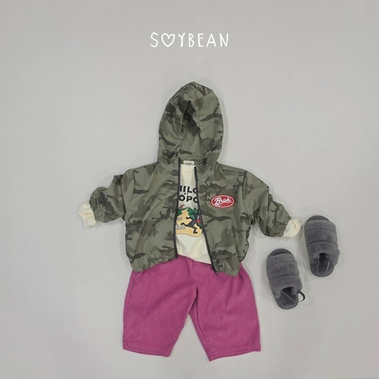 韓国子供服 / 26Autumn / soybean / milo popo スウェット / キッズ服 / ジュニア服 / 秋服 *XS~JM*