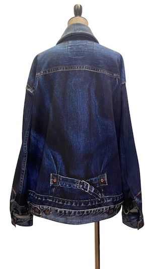 【25AW】FUMIE TANAKA フミエタナカ / FT x TATA print bl / デニムプリントブルゾン