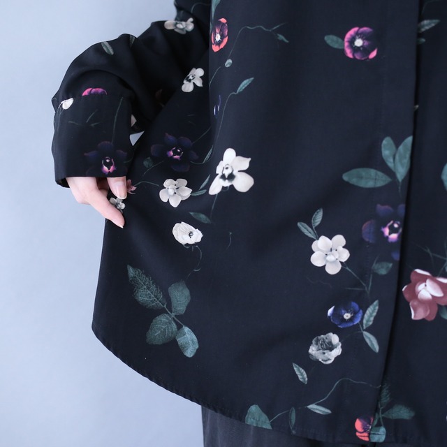 flower art pattern fry-front minimal mode shirt